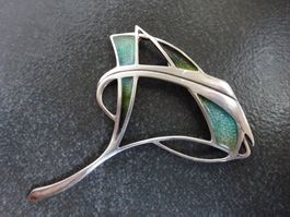 Silber Anhänger / Ginko Blatt