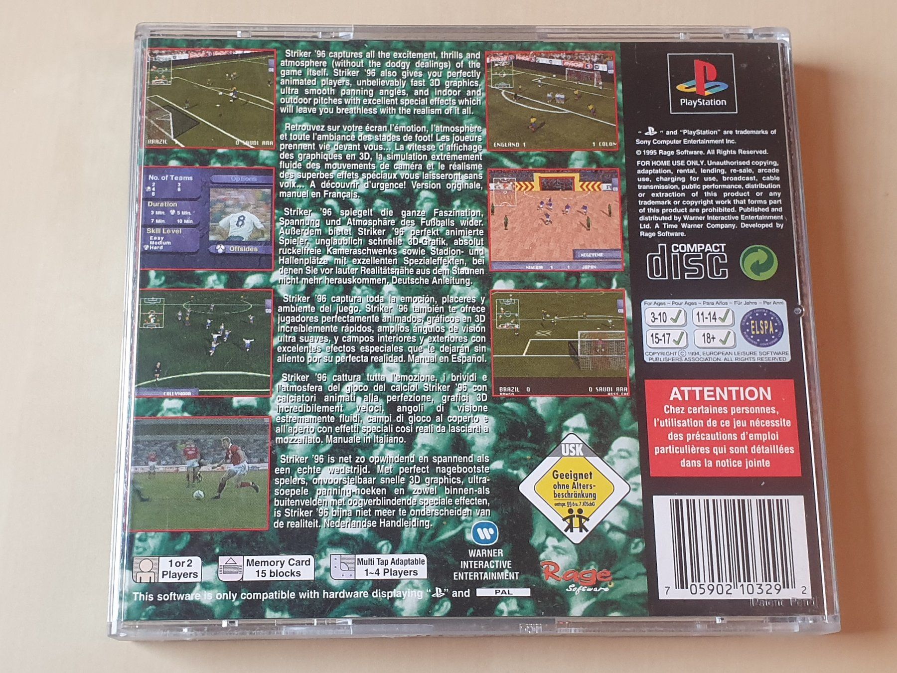 Sony Giochi: Striker 96 – Usato da Stansstad venduto da collectorsshop 1