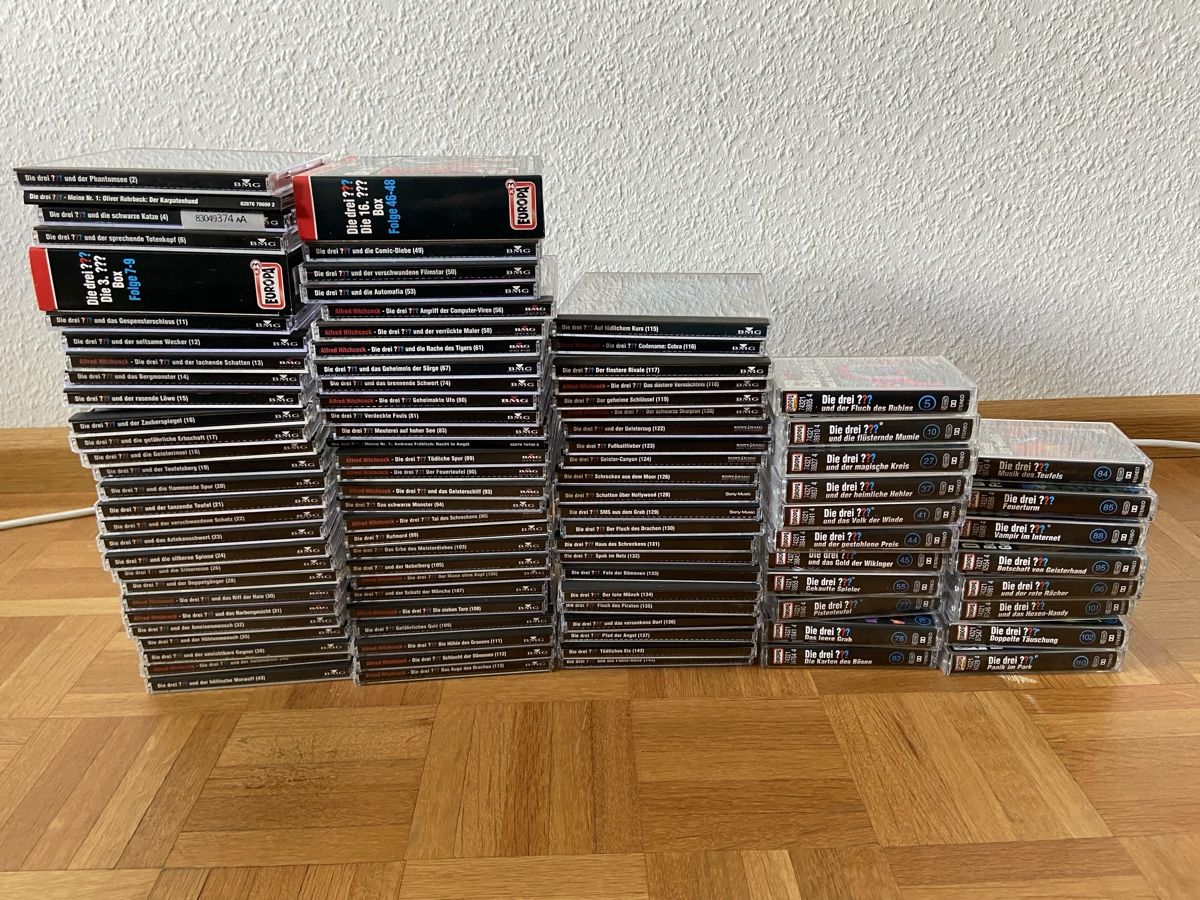 CD: Die drei ??? Fragezeichen Hörspiele CDs Sammlung – Usato da Basel venduto da joe_q99v