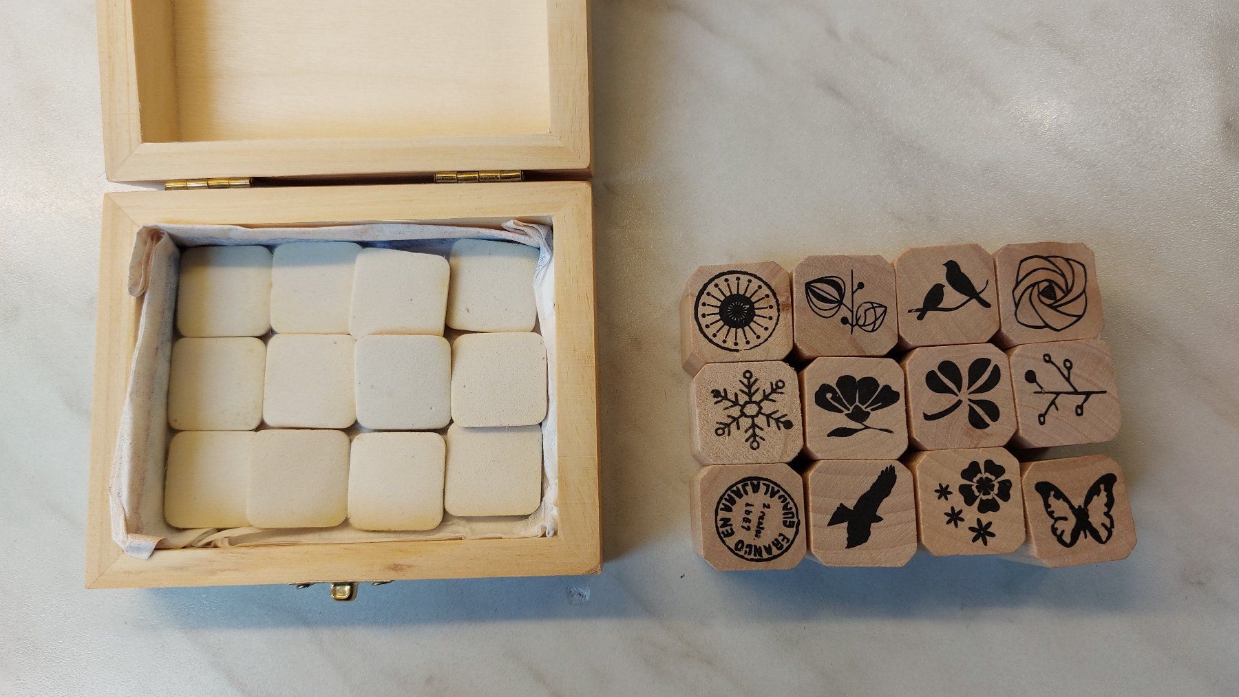 Timbri: Stempel Set Funnyman Nature Pattern gebraucht 12 Stück – Usato da Zollikofen venduto da Blackie 4