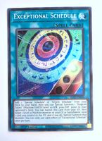 Exceptional Schedule - Yu-Gi-Oh! TCG