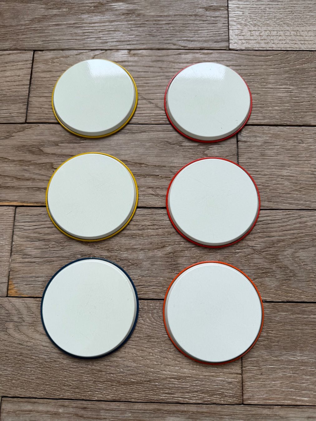 Sottobicchieri: Set Midcentury Metallcoaster / Untersetzer – Usato da Luzern venduto da Mamutpe 1