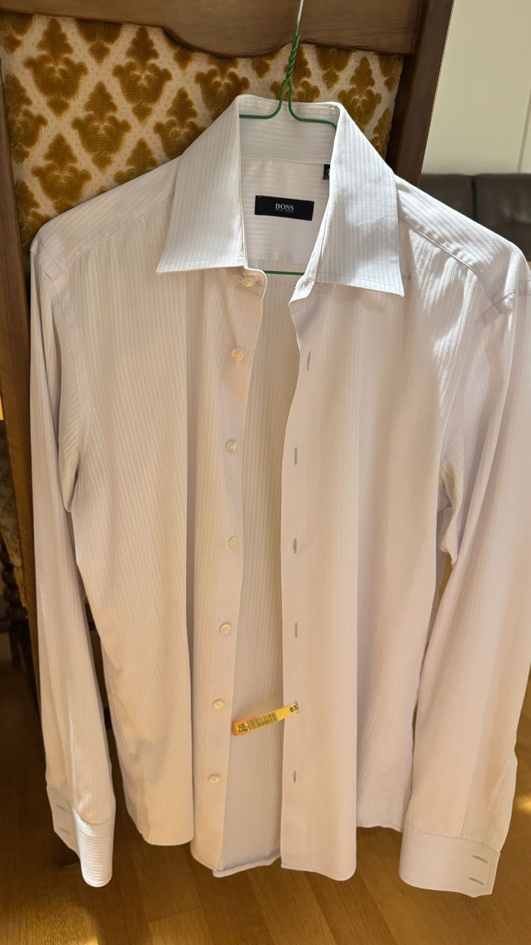 Hugo Boss Camicie: Hugo Boss Hemd 38 15 weiss – Usato da St. Gallen venduto da mischaVIX 2