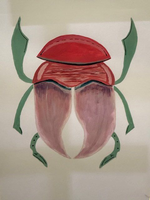 Poster & Bilder: Skarabäus Gemalt – Gebraucht aus Uster von Niclas3