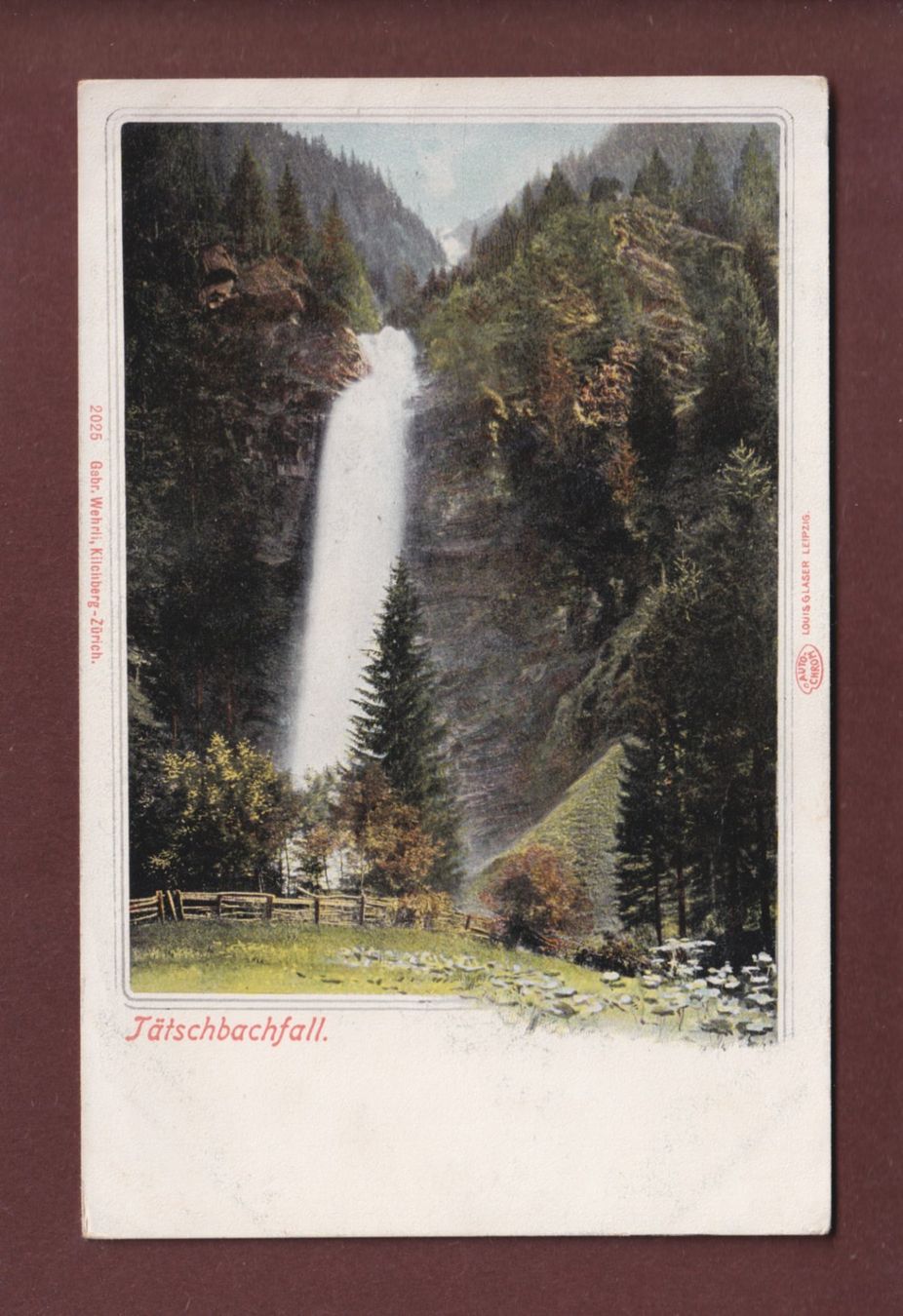 Cartoline postali: TÄTSCHBACHFALL – Usato da Pully venduto da nicecards