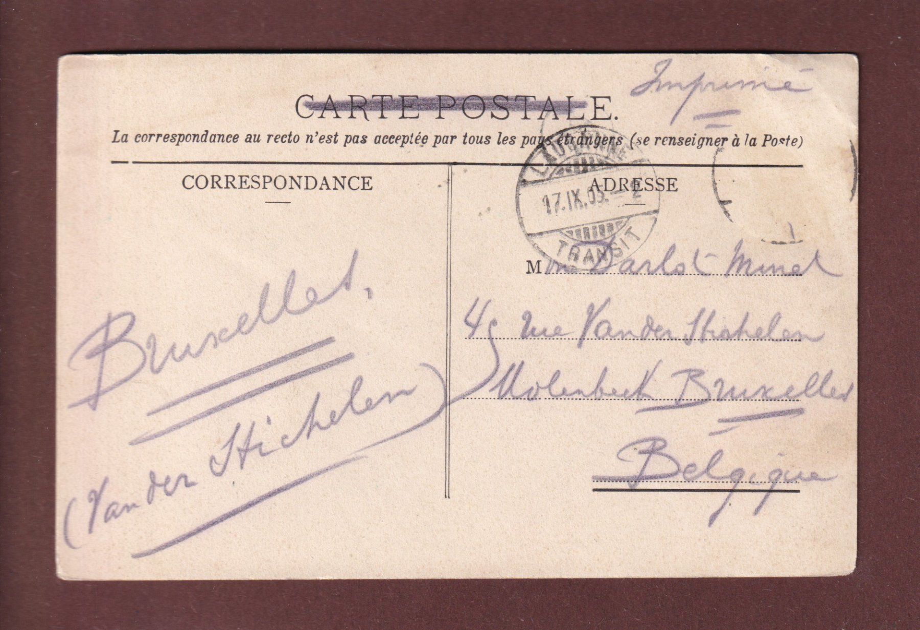 Cartoline postali: LAUSANNE - Vue partielle - 1905 // pli d'angle // – Usato da Pully venduto da nicecards 1