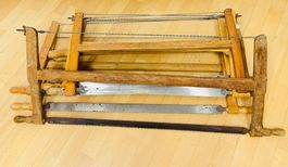 Alte Schrotsägen / Bogensägen, Vintage Handsäge, Holz