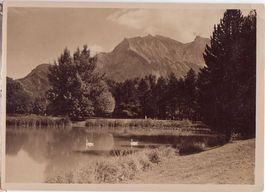 Bad Ragaz, Giessenparksee und Falknis, gelaufen 1951