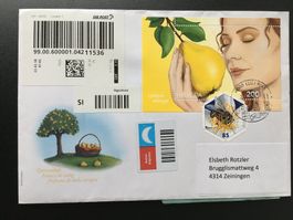 Sonderblock Quittenduft + Biene + Obstsorten Marken 2-seitig
