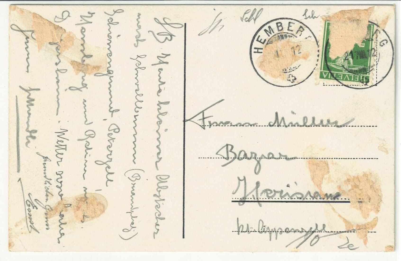 Cartoline postali: Höhenkurort Hemberg - Toggenburg - Litho – Usato da Ettingen venduto da Kartenplanet 1