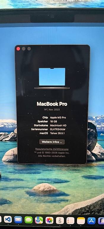 Portables: MacBook Pro M3 Pro18 GB – D'occasion à Rothrist par nao_m8zx 2