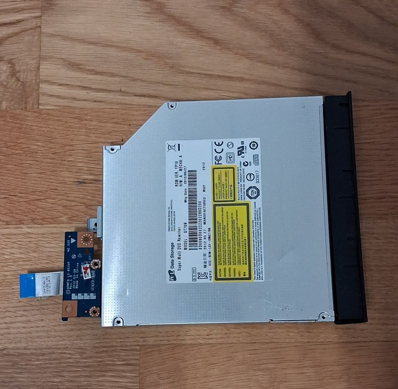 Hewlett Packard Sistemi audio & multimediali: DVD Brenner HL Data Storage GT70N – Difettoso da Bern venduto da KavIndustries 1