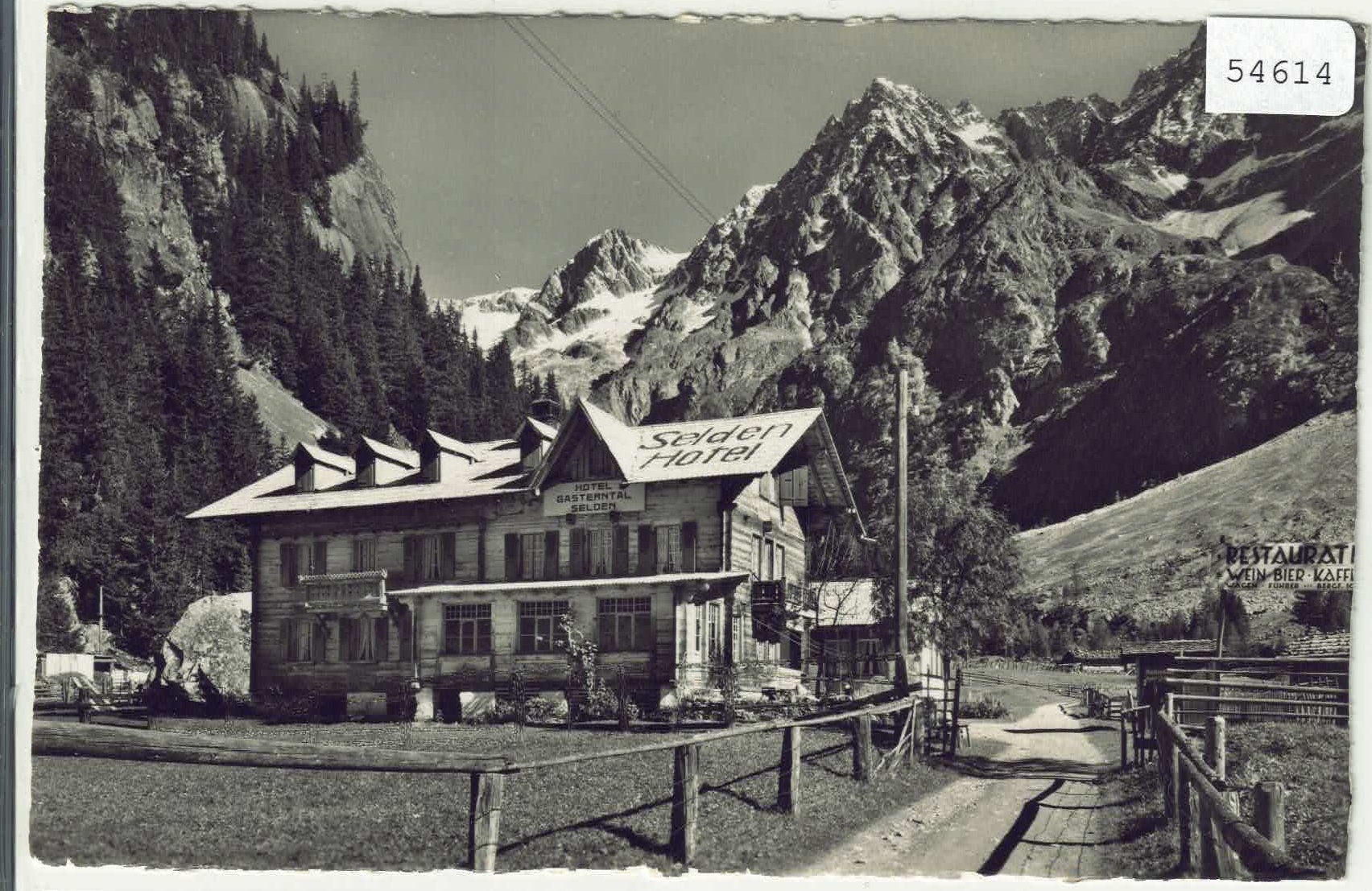 Cartoline postali: Kandersteg - Hotel Gasterntal, Selden – Usato da Ettingen venduto da Kartenplanet