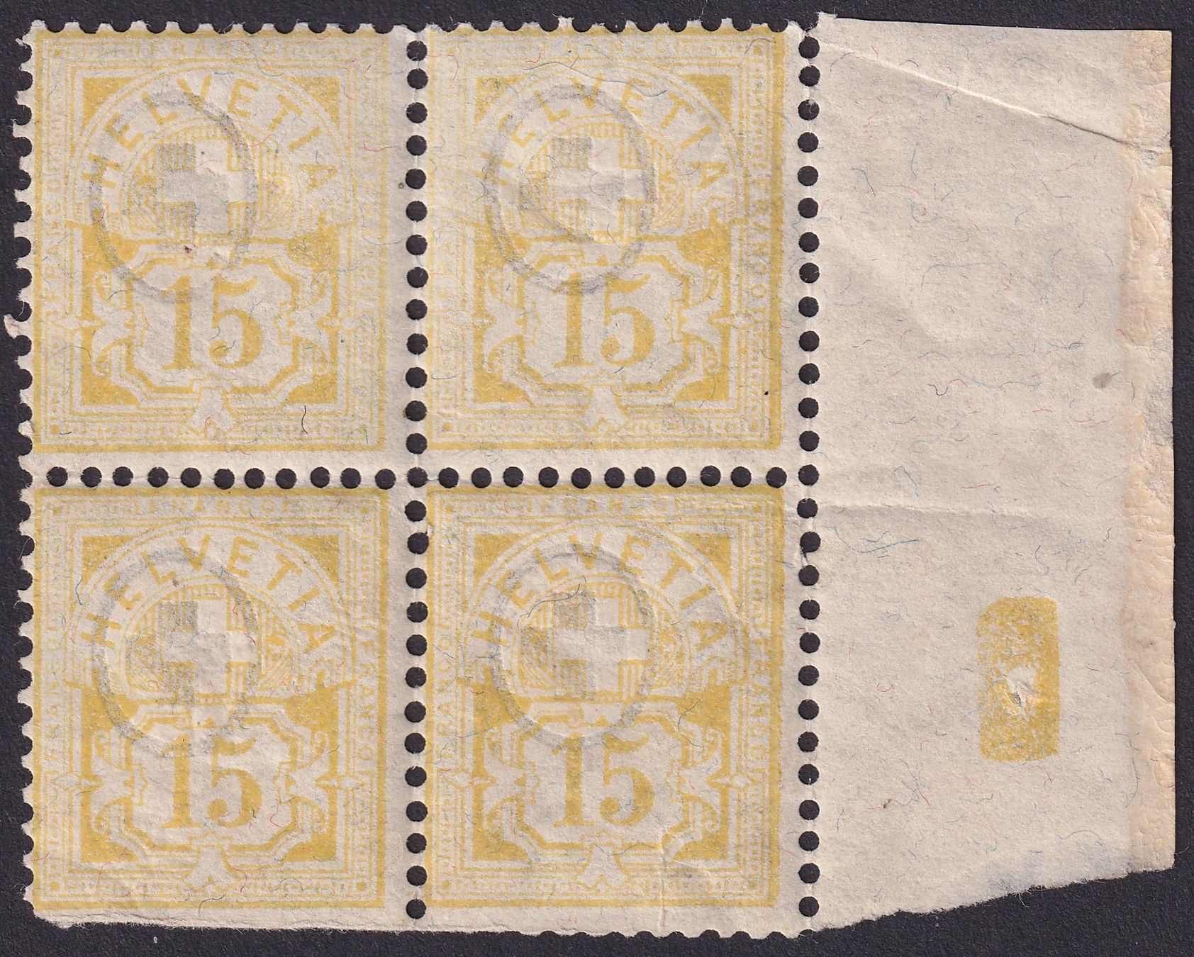 Tous les timbres: Nr. 63A Viererblock postfrisch **, Kat: 2400.- – D'occasion à Ebikon par SilvioFreund