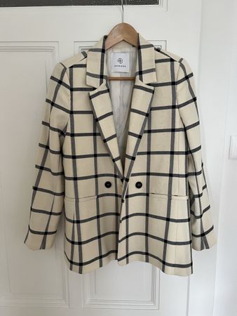 Blazer Anine Bing à carreaux, taille XS oversize
