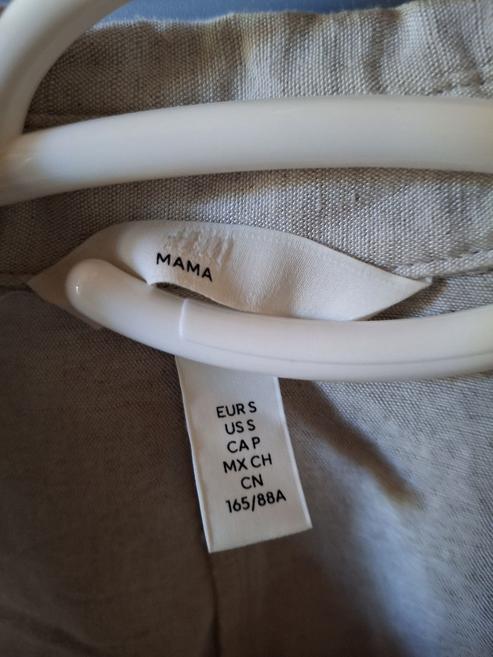 H&M Camicette: Mama Bluse Gr. S, hellbeige, Leinengemisch, H&M Umstandsmode – Usato da Mamishaus venduto da Salima 7