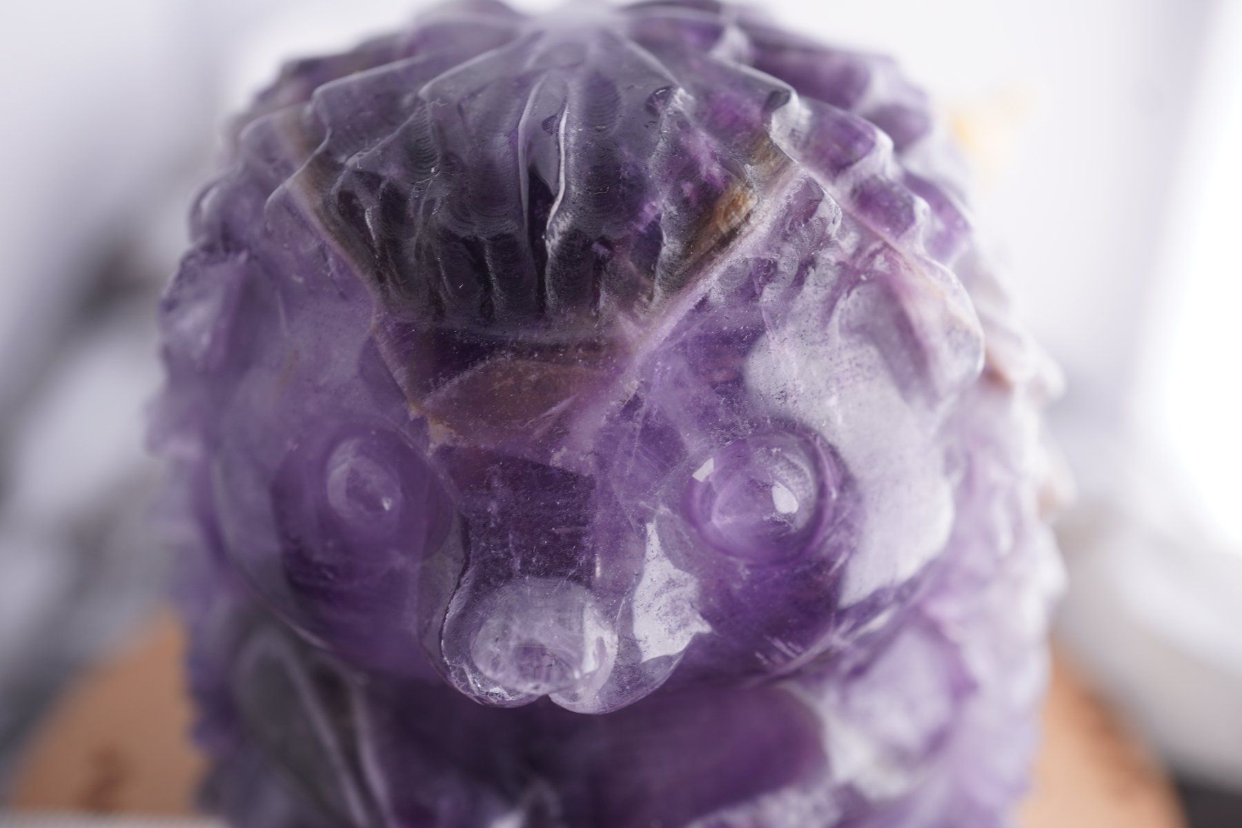 Mineralien & Heilsteine: Chevron Amethyst Igel  Mega Süss  7cm x6cm – Neu und originalverpackt aus Eschenbach SG von topstone 7