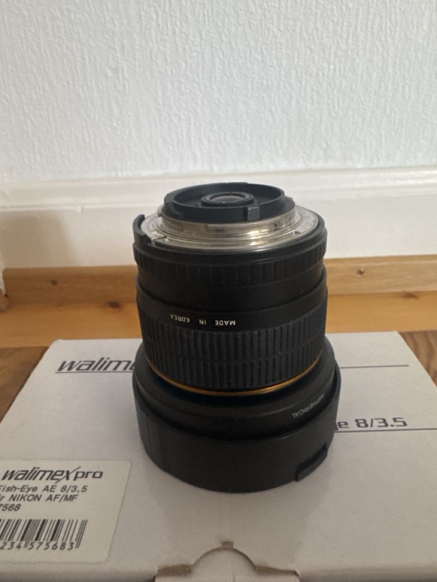 Objectif Walimex Pro Fish-Eye AE 8/3.5 Nikon AF/MF (D'occasion) à ...