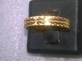 RING EDELSTHAL,,,VERGOLDET,,,GLANZIG