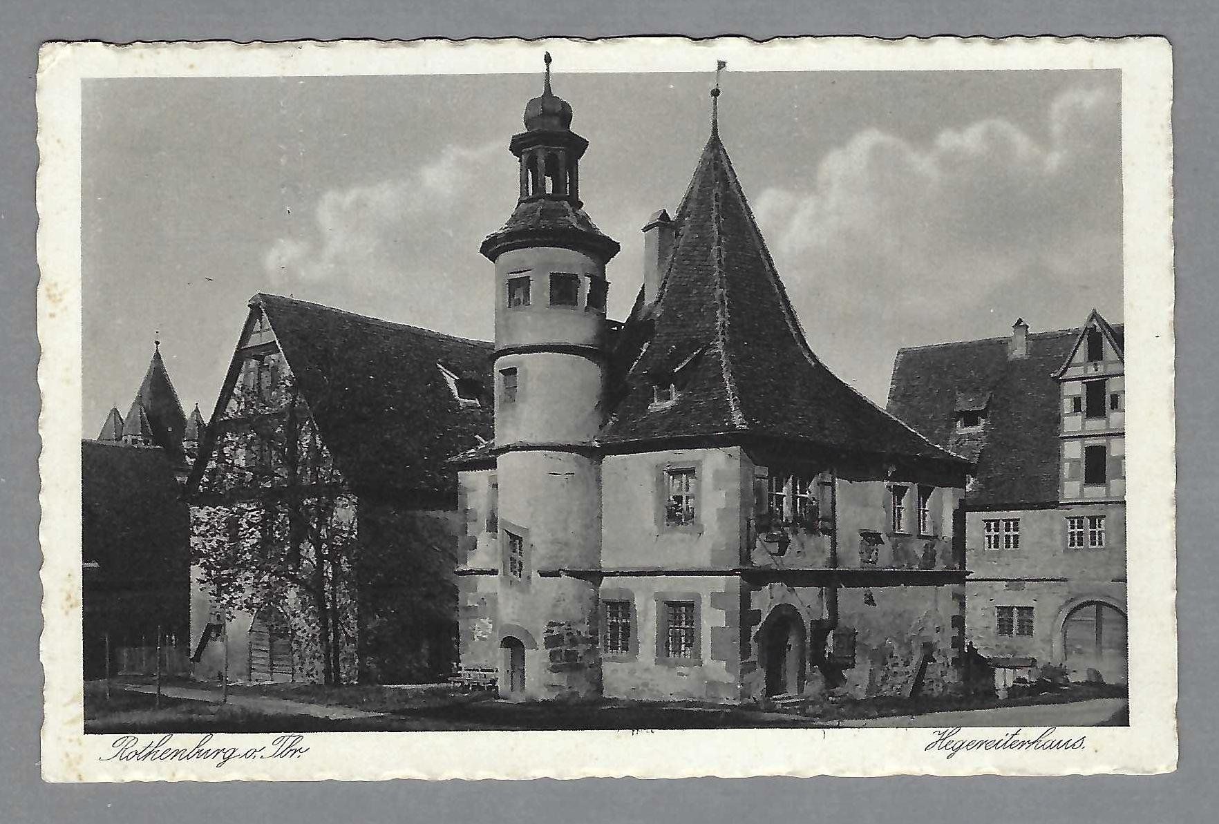 Cartoline postali: 1957, ROTHENBURG – Usato da Pura venduto da ulisse1957