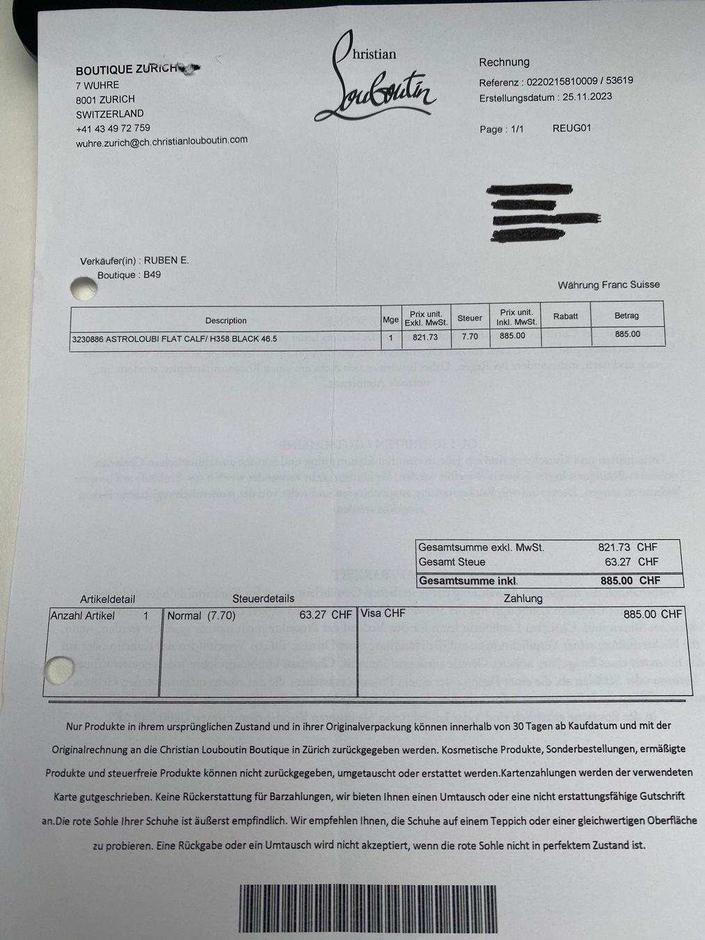 Herrenschuhe: Louboutin Sneakers – Neu (gemäss Beschreibung) aus Uetikon am See von MB1969 8