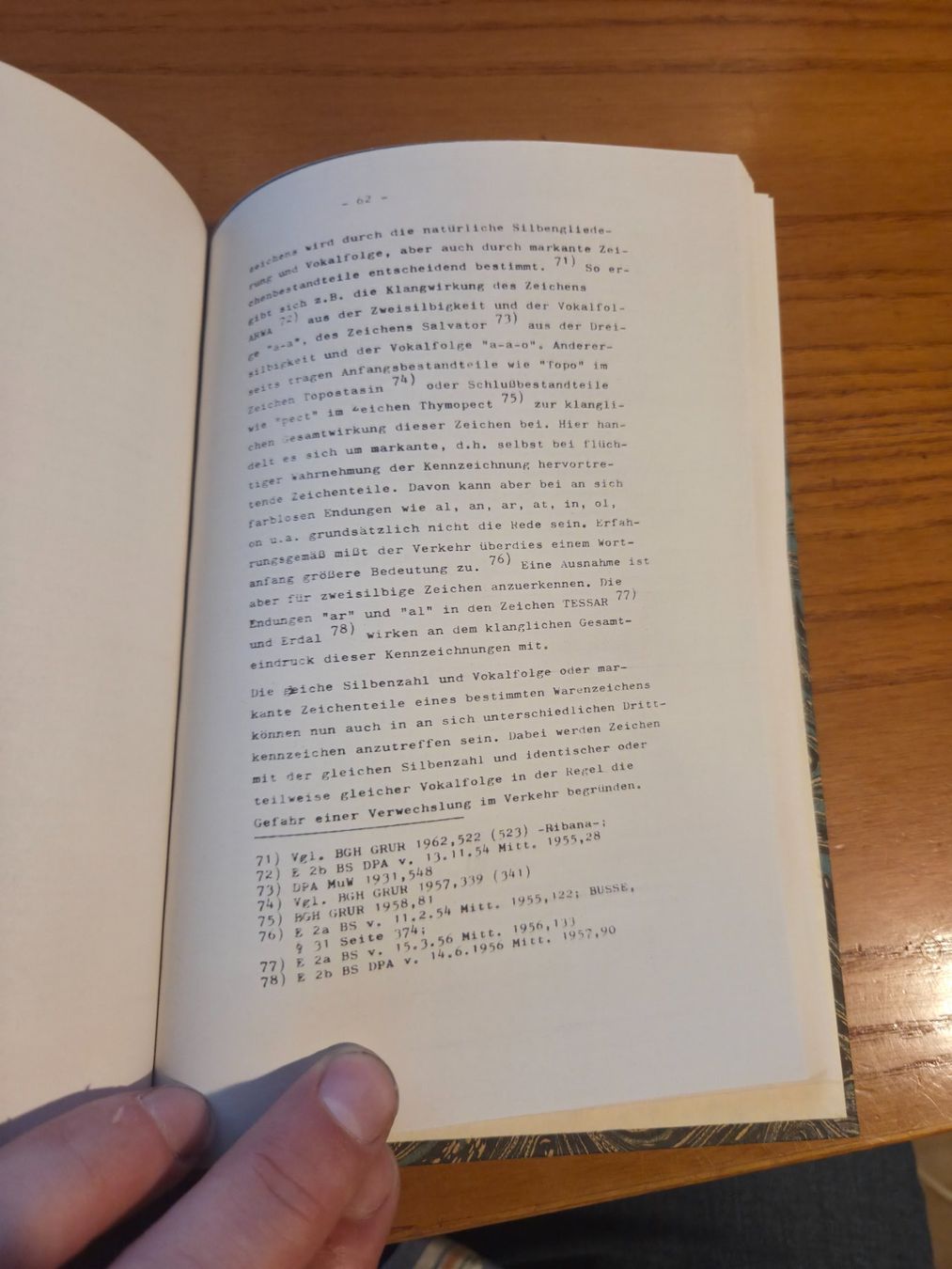 Bücher: Sperber – Abstandstheorie im Warenzeichenrecht 1966 – Gebraucht aus Aldesago von lusuardi 7