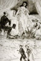 ALFRED DELVAU / EMILE BENASSIT: Jugendstil - Radierung, 1882