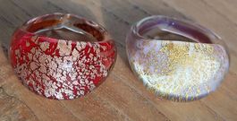 Bague en verre de Murano authentique