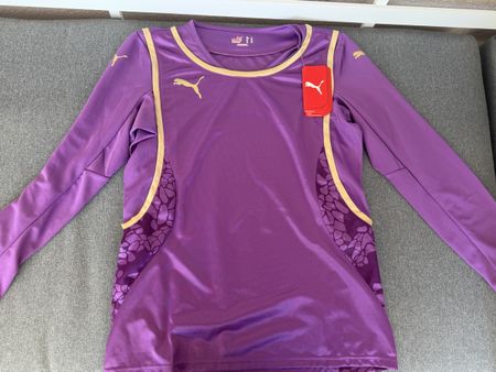 Puma Sportshirt Lila Gold Gr.L Neu mit Etikett