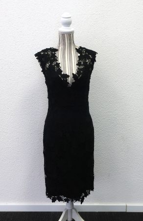 Elegantes schwarzes Spitzenkleid Gr. S von Beatriz da Silva