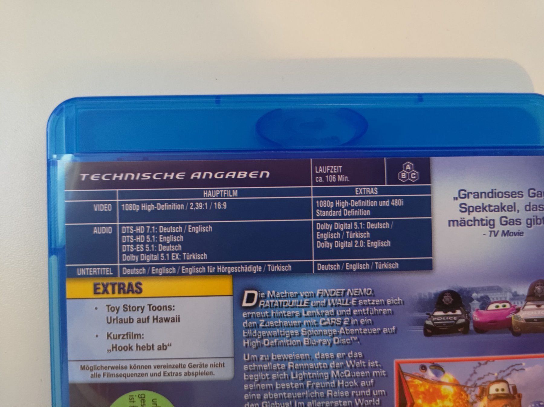 Tous les DVDs: Cars 2 – D'occasion à Liestal par Kratzilla 3