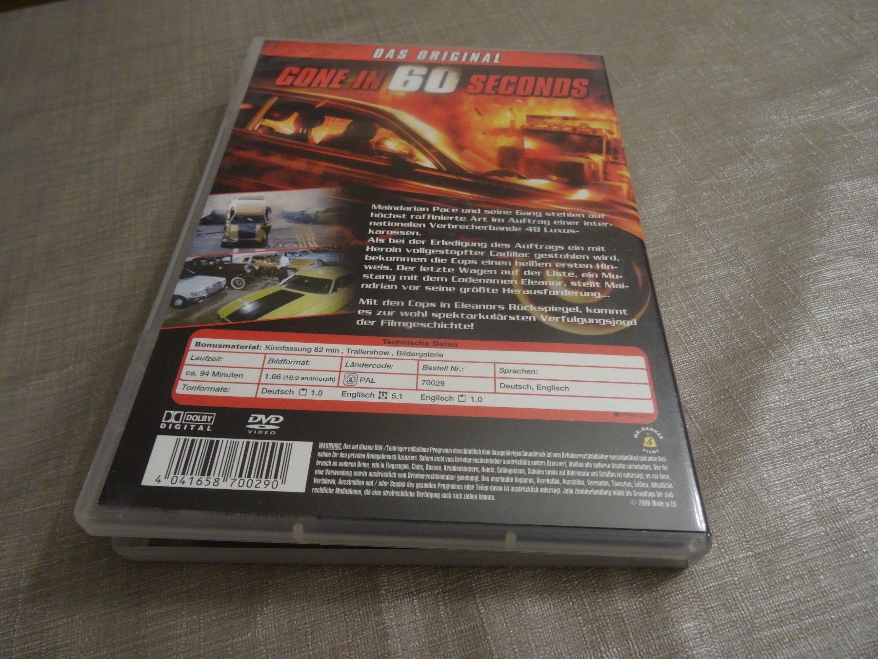 Alle DVDs: DVD: Gone in 60 Seconds - Nicolas Cage – Gebraucht aus Olten von Disc-Verkauf 2