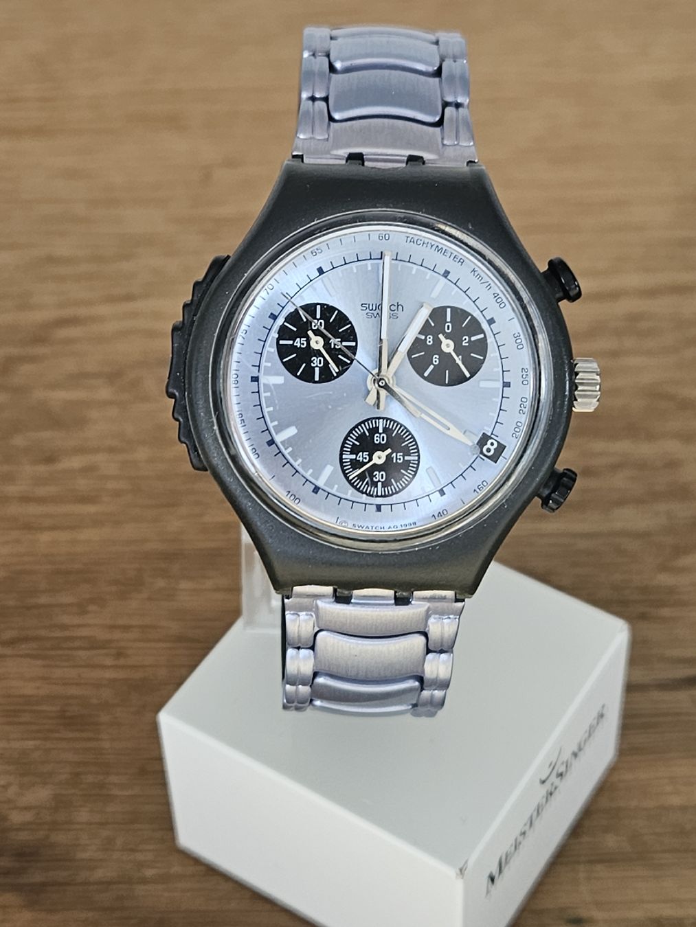 Swatch Orologi: Swatch Chrono Alarm "Teamwork" Herrenuhr 39mm – Usato da Flamatt venduto da pie_f9zm 2