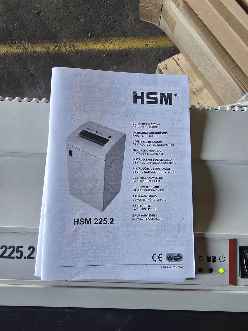 Distruggi documenti: Aktenvernichter HSM 225.2 – Usato da Trimbach venduto da bindeiss1 2