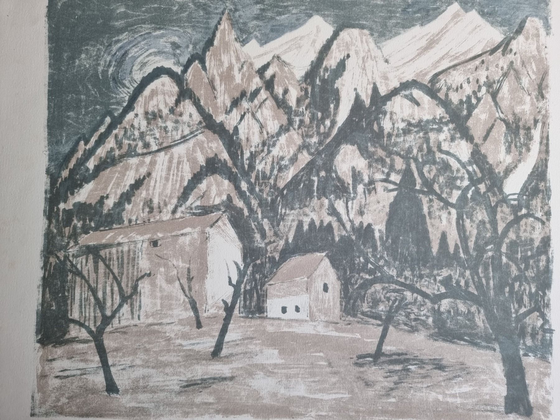 Grafica & Litografie: WALTER SAUTTER  LITHOGRAPHIE SIGNIERT NUMMERIERT – Usato da Gersau venduto da grafik-kunst