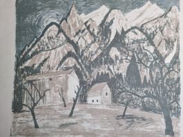 WALTER SAUTTER  LITHOGRAPHIE SIGNIERT NUMMERIERT