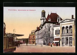 Winterthur, Bahnhofplatz mit Hauptpost