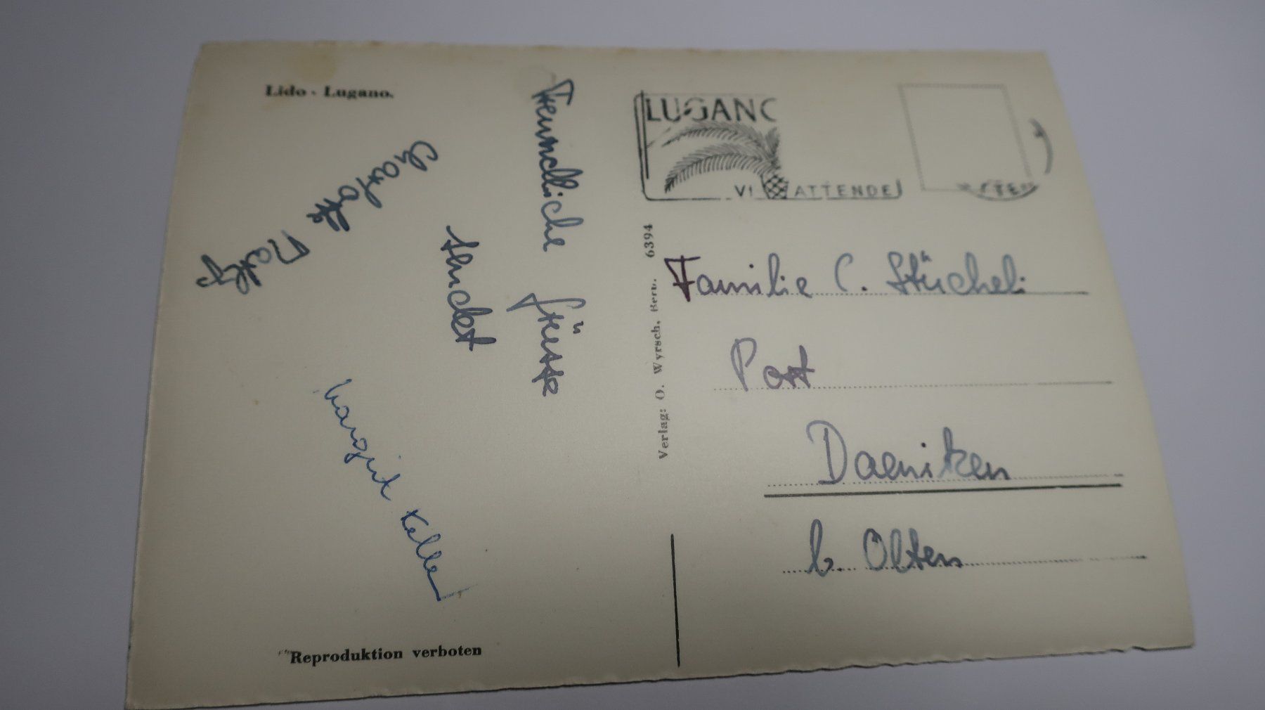 Ansichtskarten: Lido Lugano – Gebraucht aus Cormoret von Pascalll2001 3