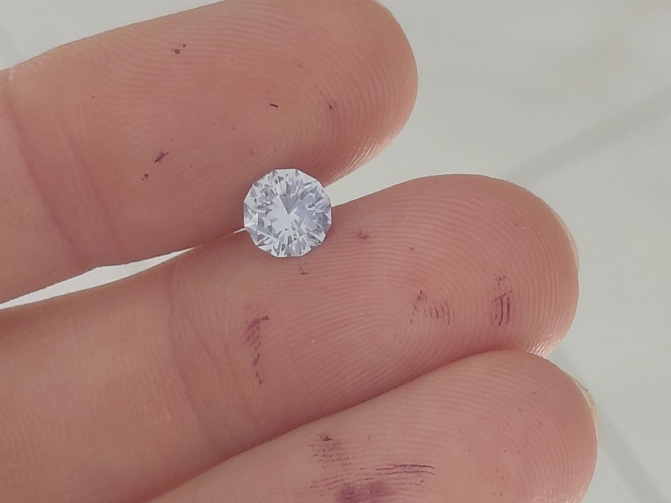 Edelsteine: White Saphir 1.3ct Ultra Fire – Gebraucht aus Bévilard von Yougems 1