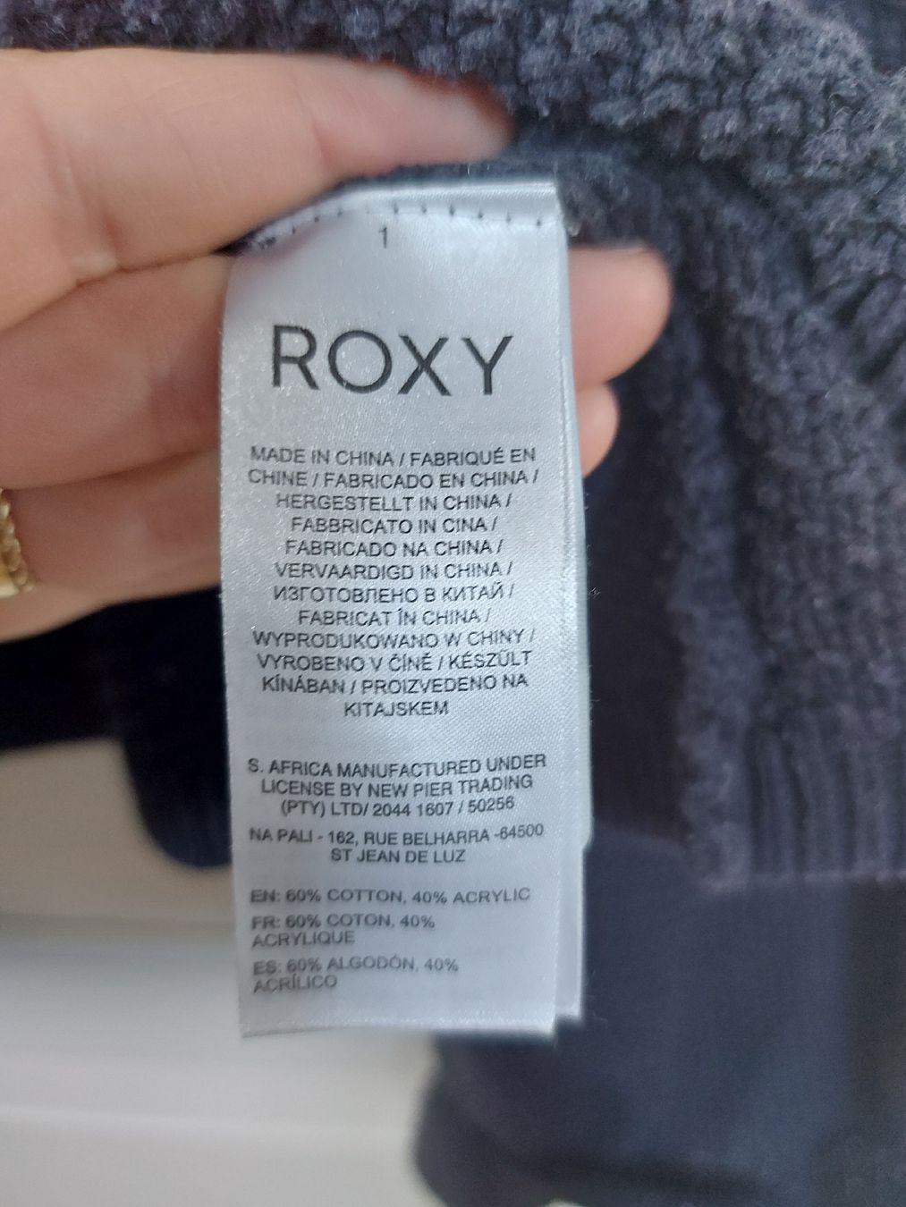 Roxy Maglioni & Felpe: schwarzer Baumwoll-Strickpullover – Usato da Lotzwil venduto da sarah._g 3