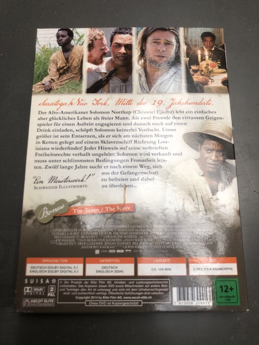 Alle DVDs: 12 Years a Slave DVD  – Neu (gemäss Beschreibung) aus Flaach von rubo7 1