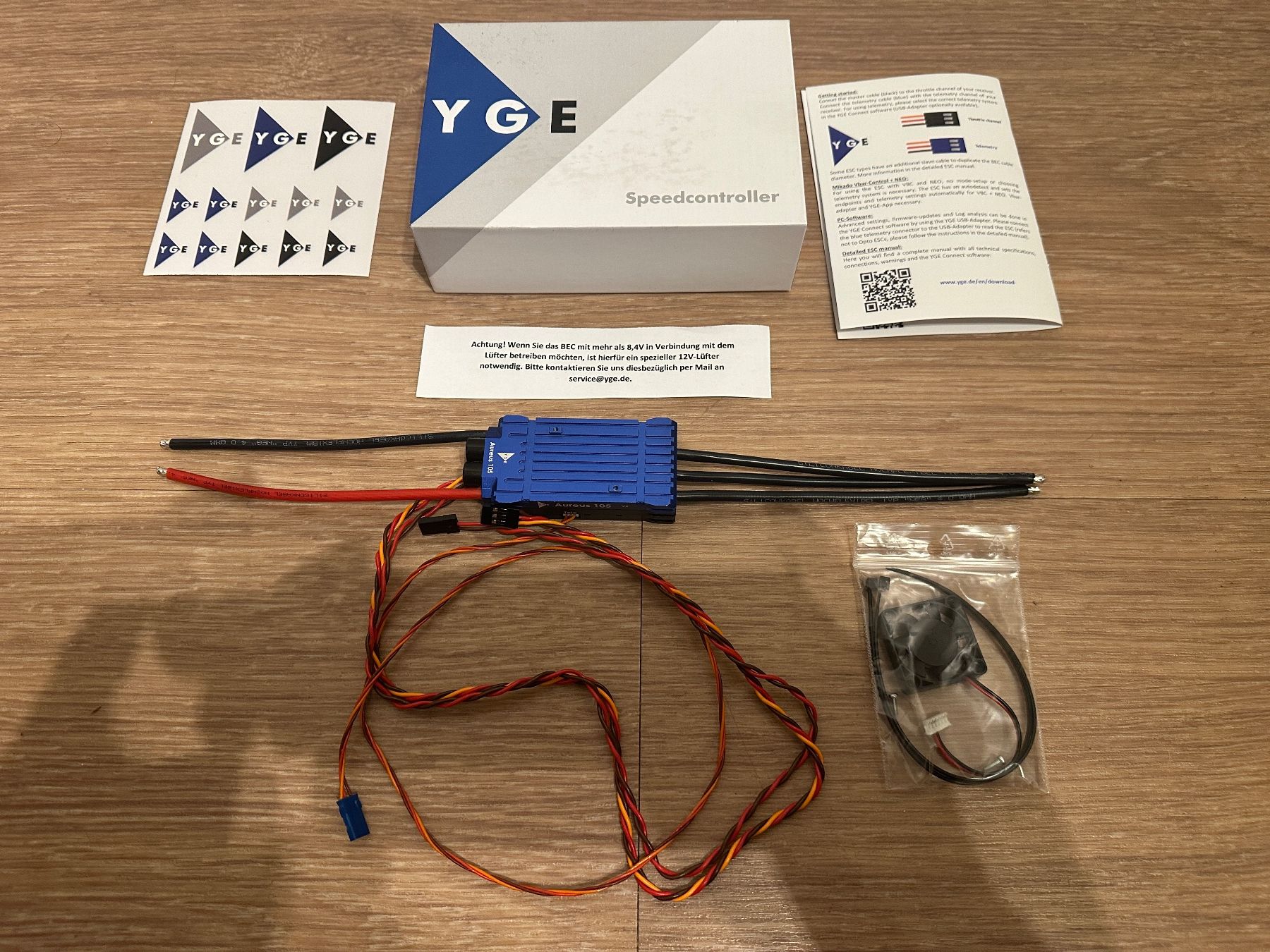 Modellismo RC: YGE Aureus 105 V2 – Nuovo (secondo la descrizione) da Basel venduto da ES3D