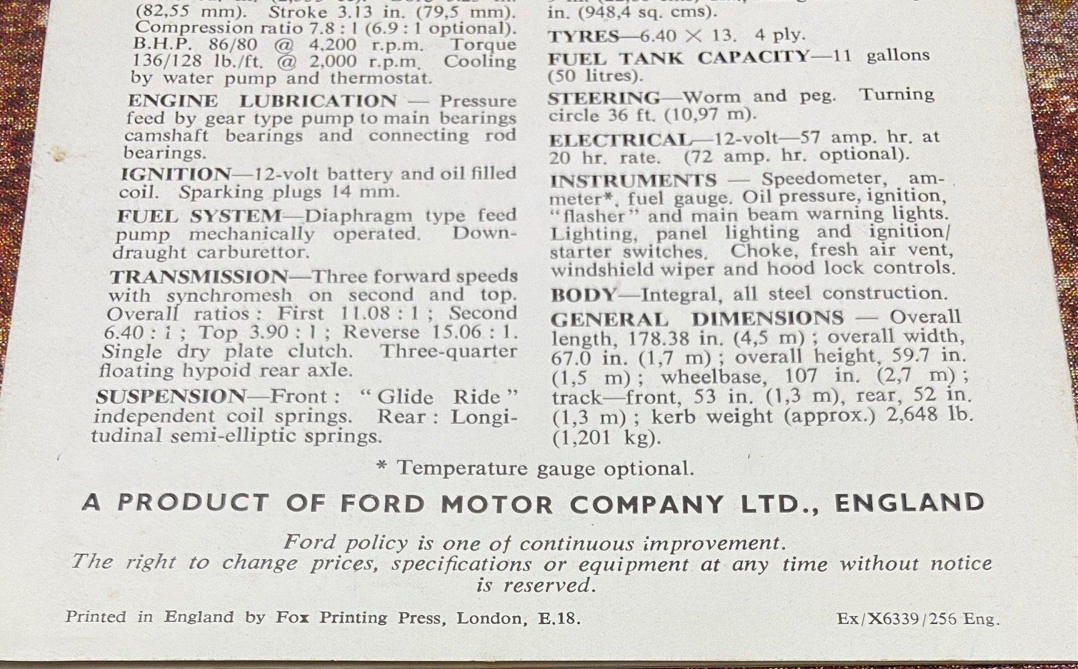 Ford Documenti: FORD ZEPHYR – Usato da Oftringen venduto da Stukaof 2