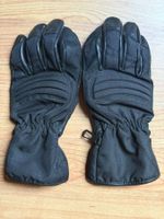 Motorrad-Tourenhandschuhe Gr. S/M schwarz Leder/Textil