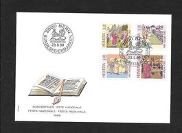 FDC Pro Patria Serie 1989 B223-B226 ET Bern 23.5.1989