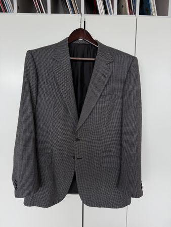 Herren Sakko Brioni grau kariert 52