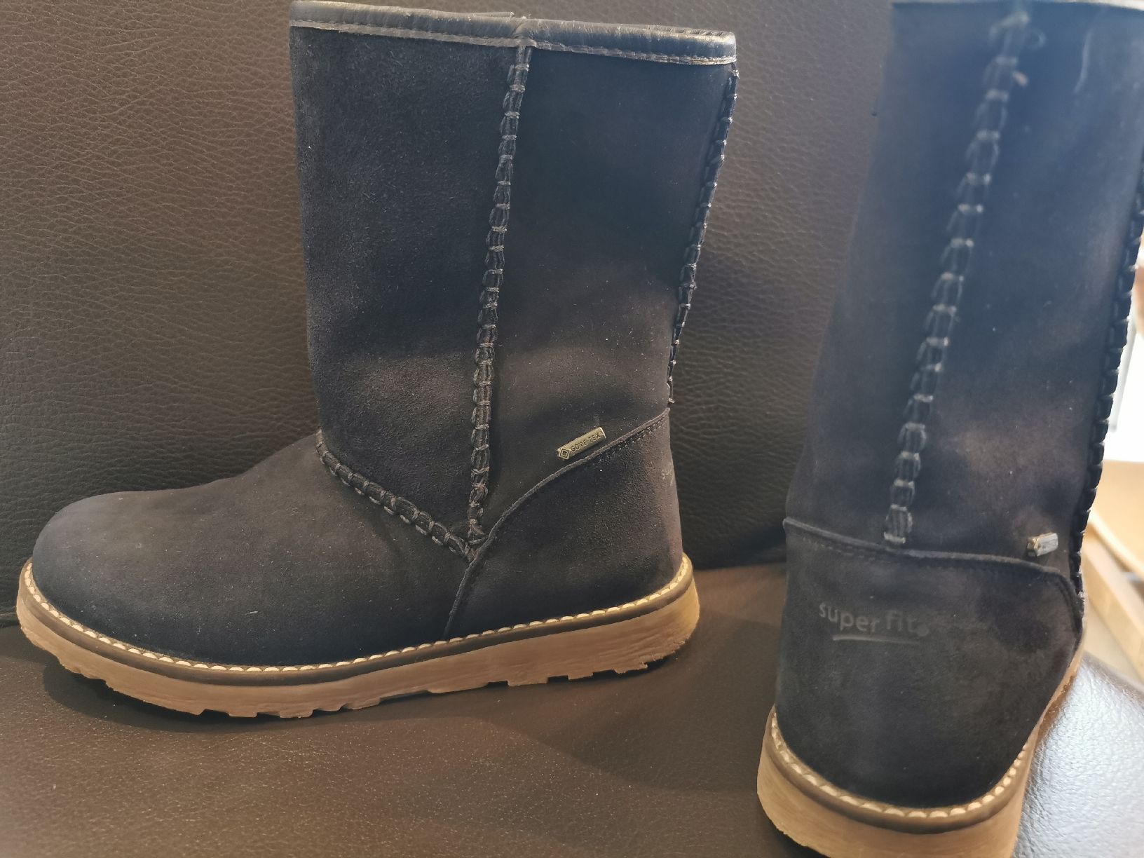 Superfit Schuhe für Mädchen: Superfit Stiefel mit Warmfutter Goretex Gr. 31 dunkelblau – Gebraucht aus Triesenberg von mausebaer82
