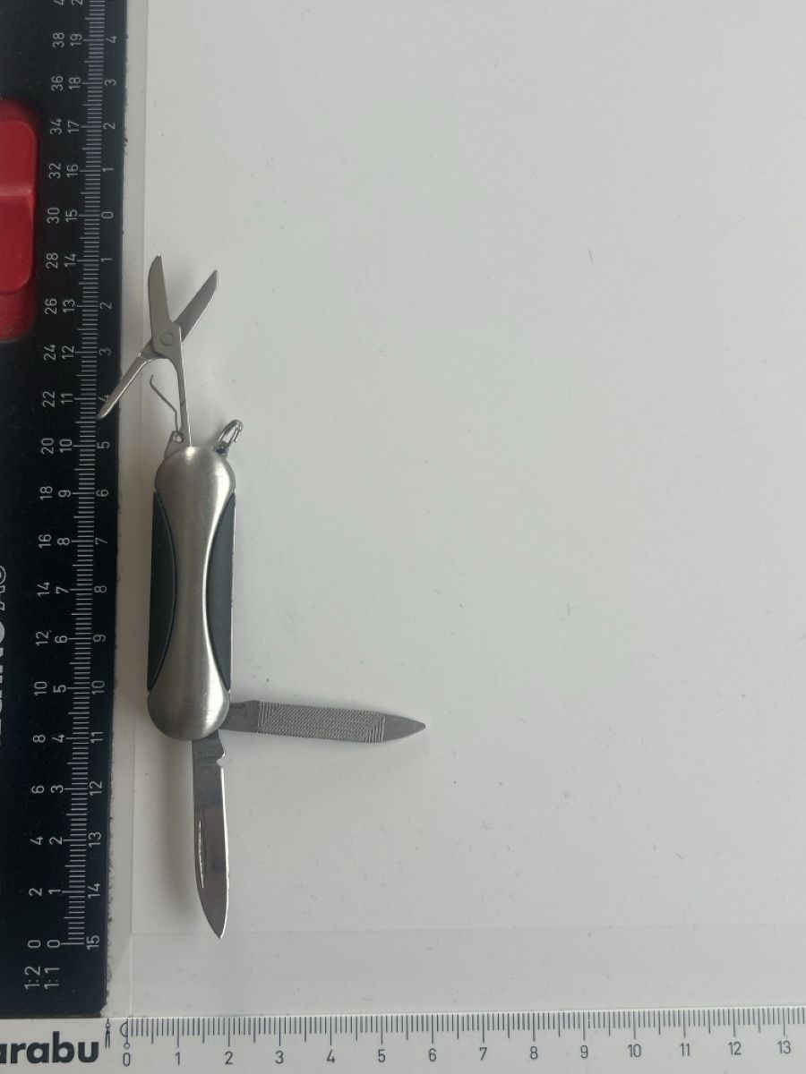 Coltelli tascabile: Multifunktionsmesser Edelstahl mit Schere gebraucht(2S4) – Usato da Neuenhof venduto da 123-Allerlei 3