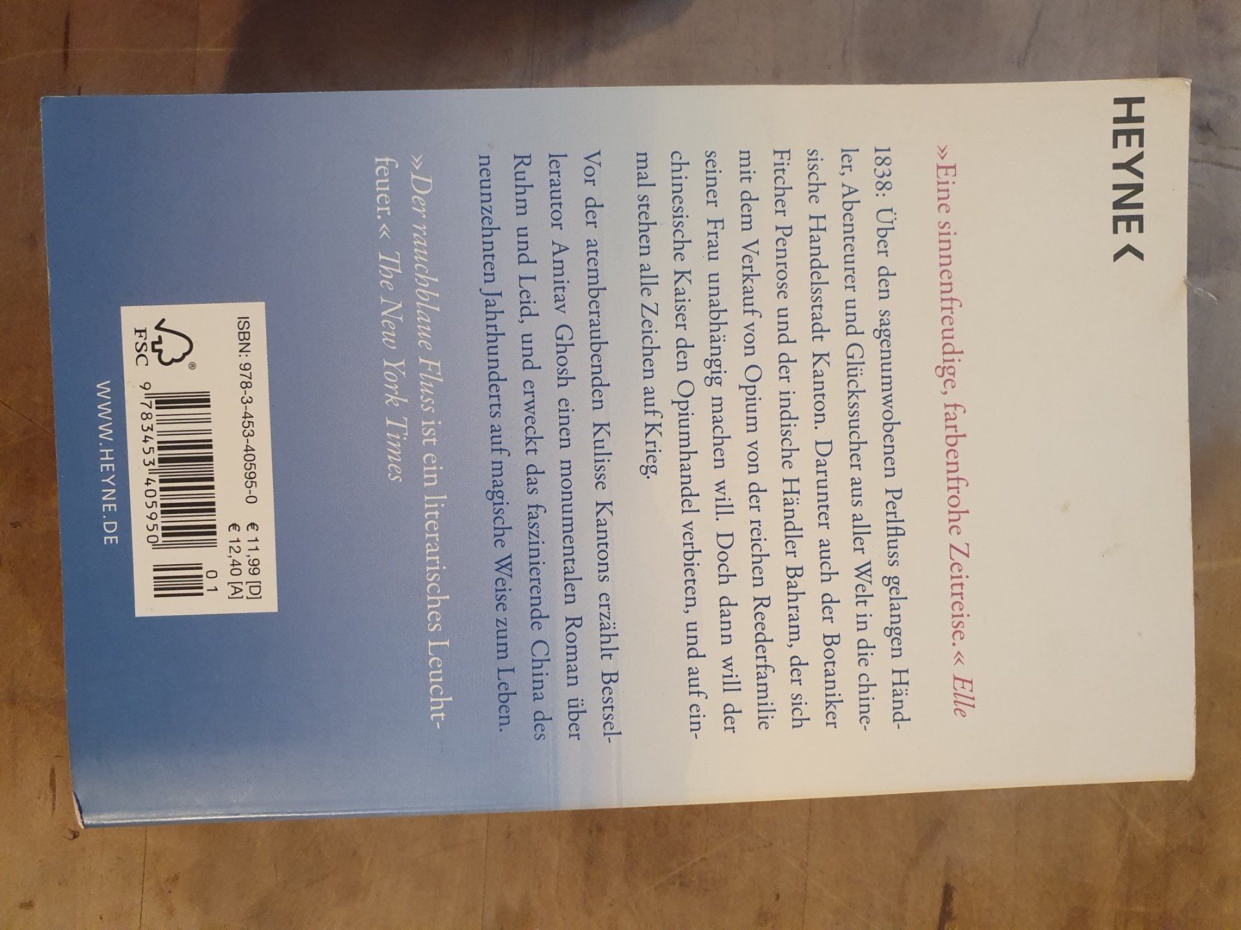 Bücher: Der rauchblaue Fluss Amitav Ghosh Heyne – Gebraucht aus Zürich von loosebone 1
