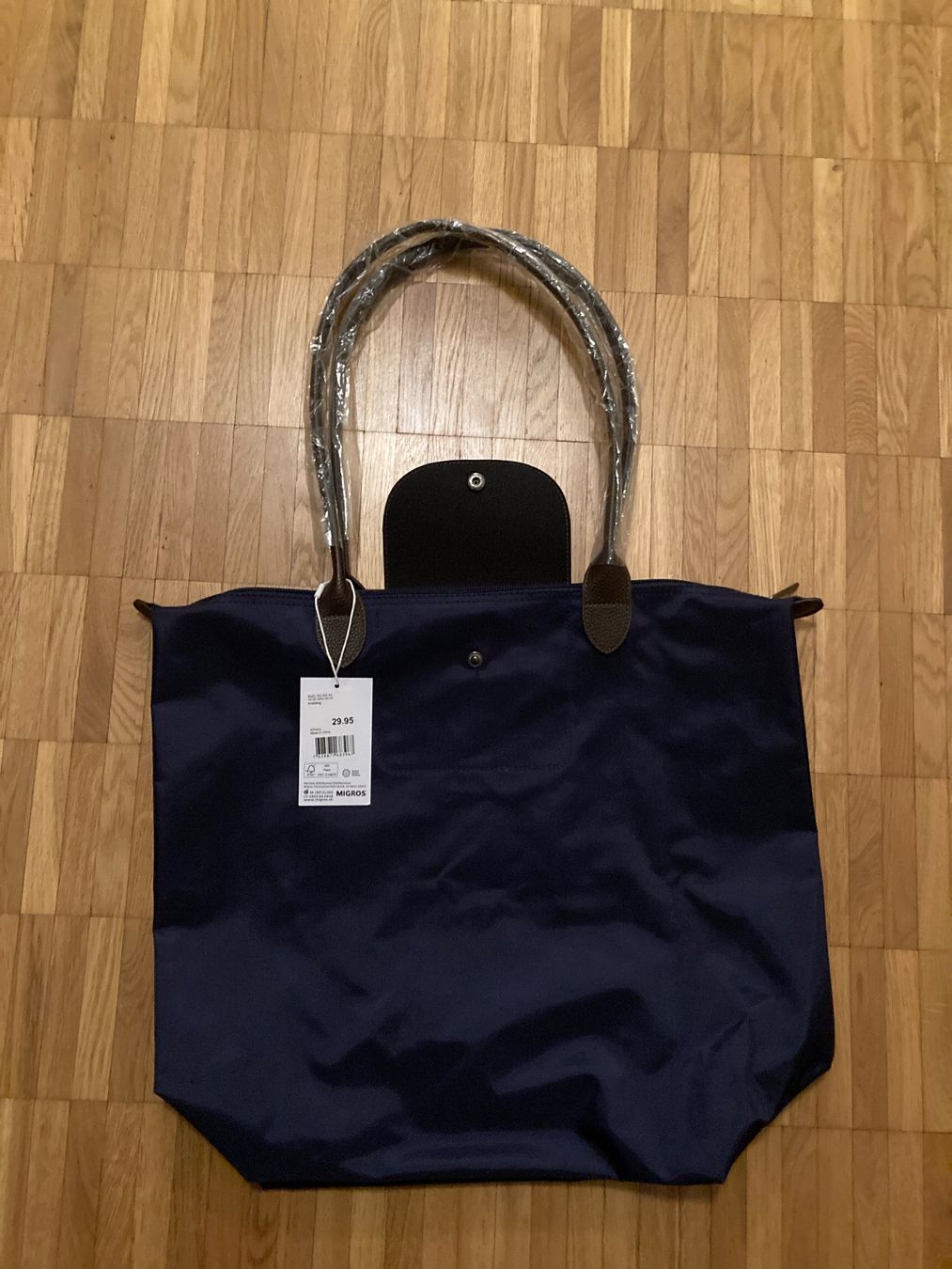 Borse: Shopper dunkelblau NEU – Nuovo e nell'imballaggio originale da Winterthur venduto da Quilterin